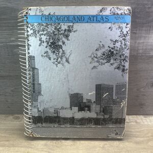 Chicagoland Atlas 1980 Chicago Suburbs Counties Maps Spiral